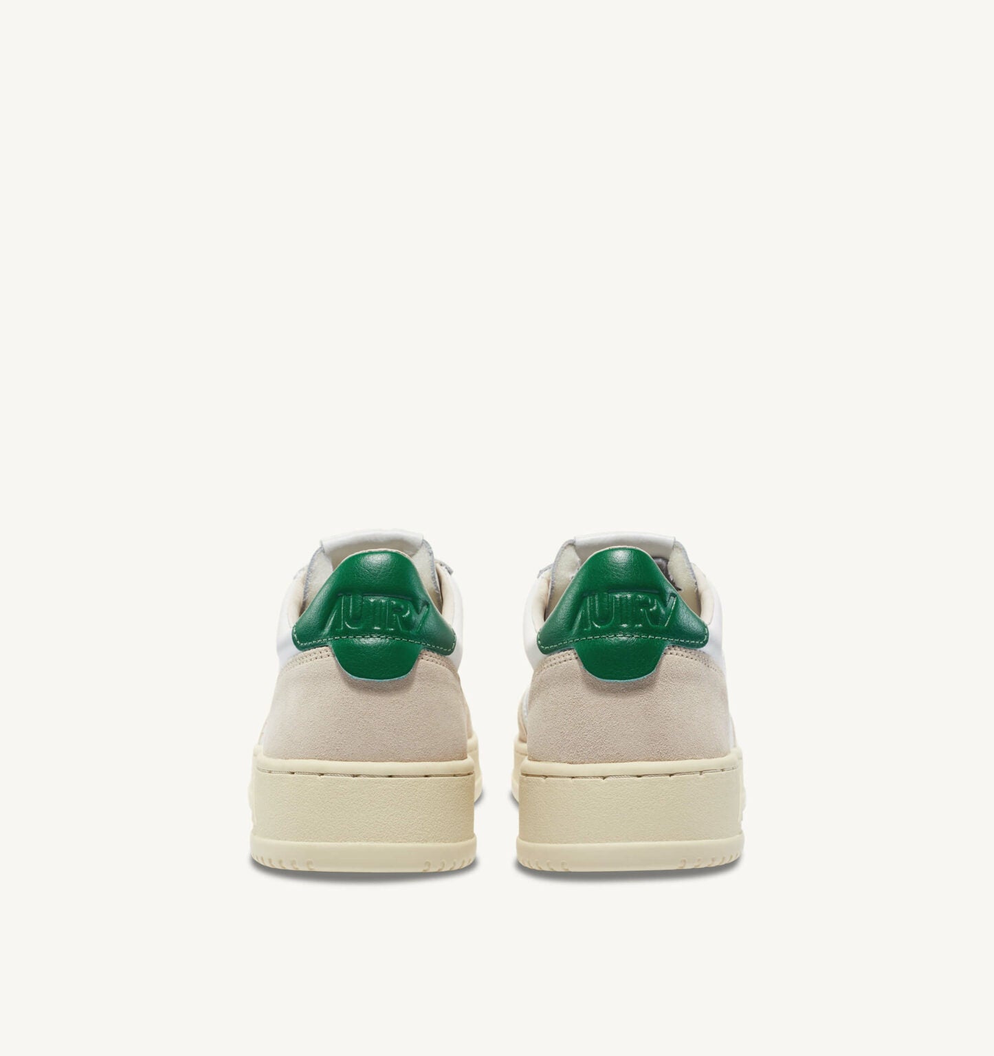 Autry | Sneakers Medalist low in pelle bianca e suede verde amazon LS23