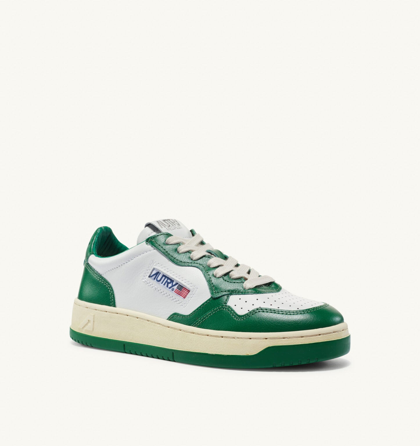 Autry | Sneakers Medalist low in pelle bicolor verde WB03