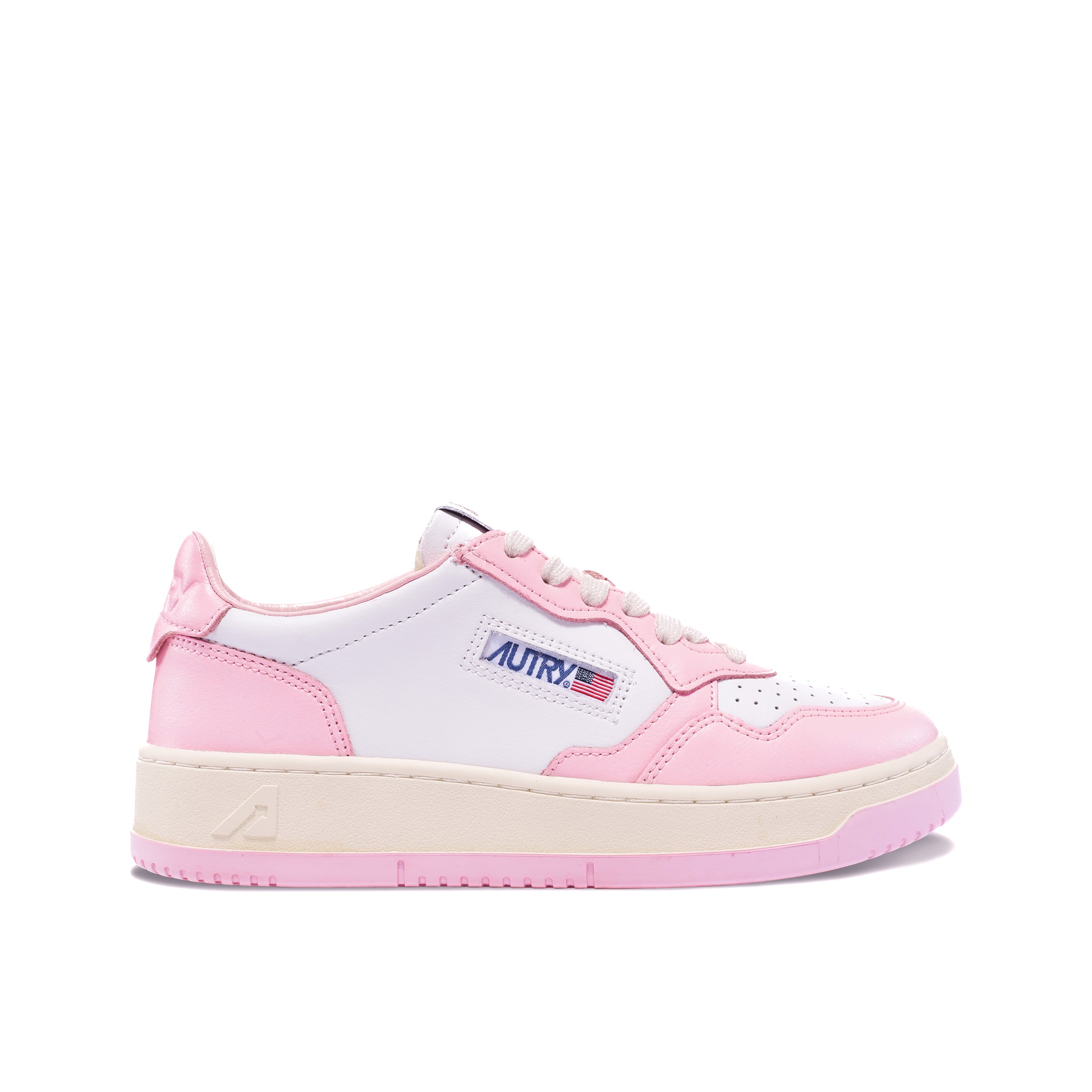 Autry | Sneakers Medalist low in pelle bicolor rosa bubble WB37