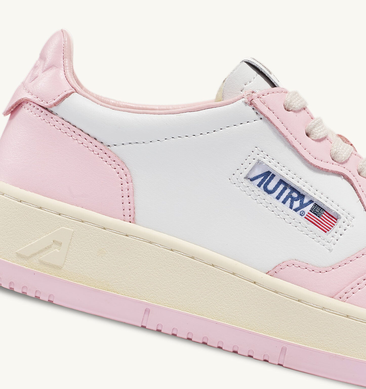 Autry | Sneakers Medalist low in pelle bicolor rosa bubble WB37