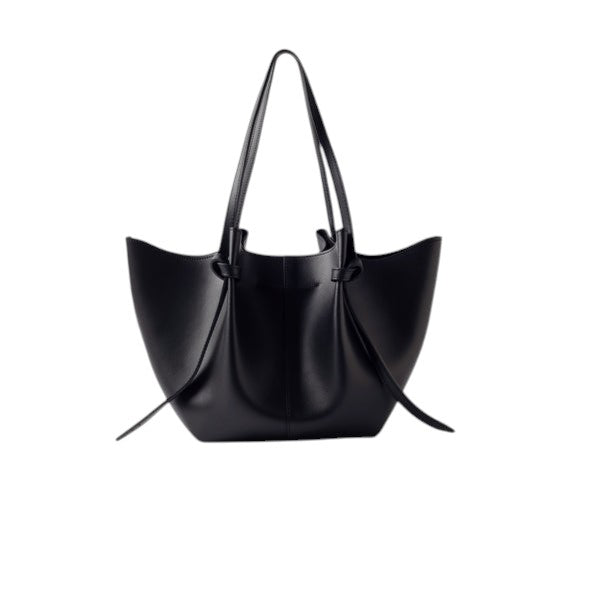 D.A.T.E. | Borsa Shopping Nina in pelle Nera