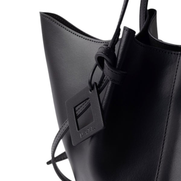 D.A.T.E. | Borsa Shopping Nina in pelle Nera