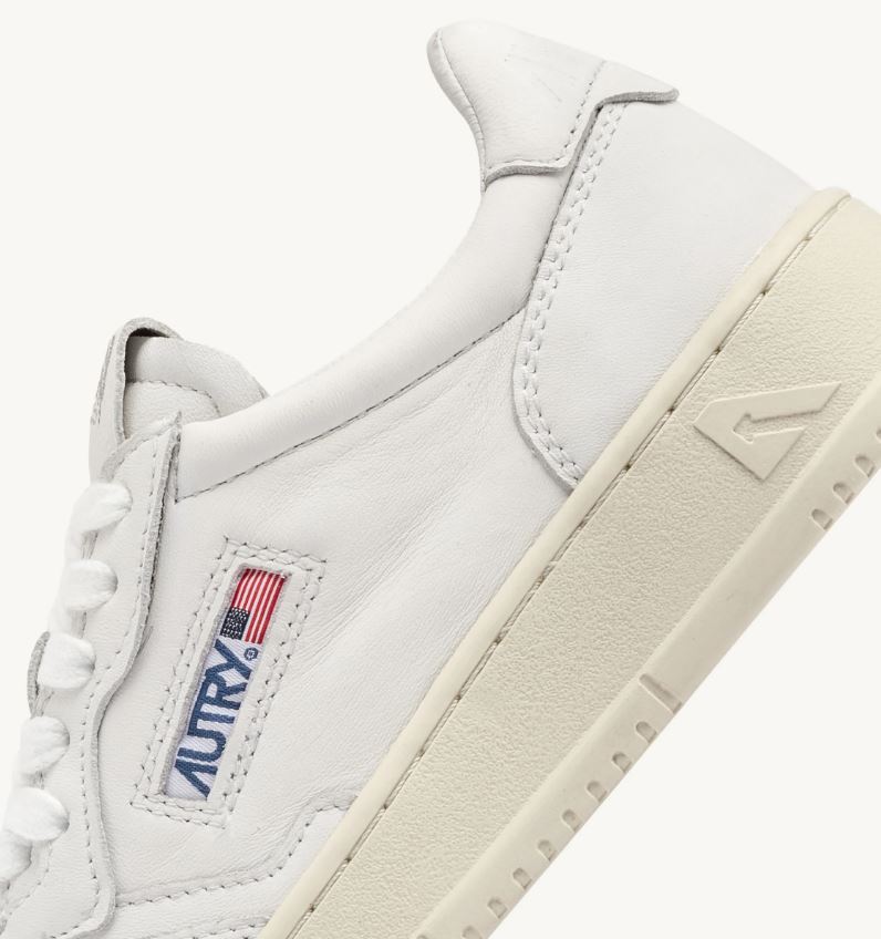 Autry | GG04 Medalist Low in Pelle di Capra Bianco