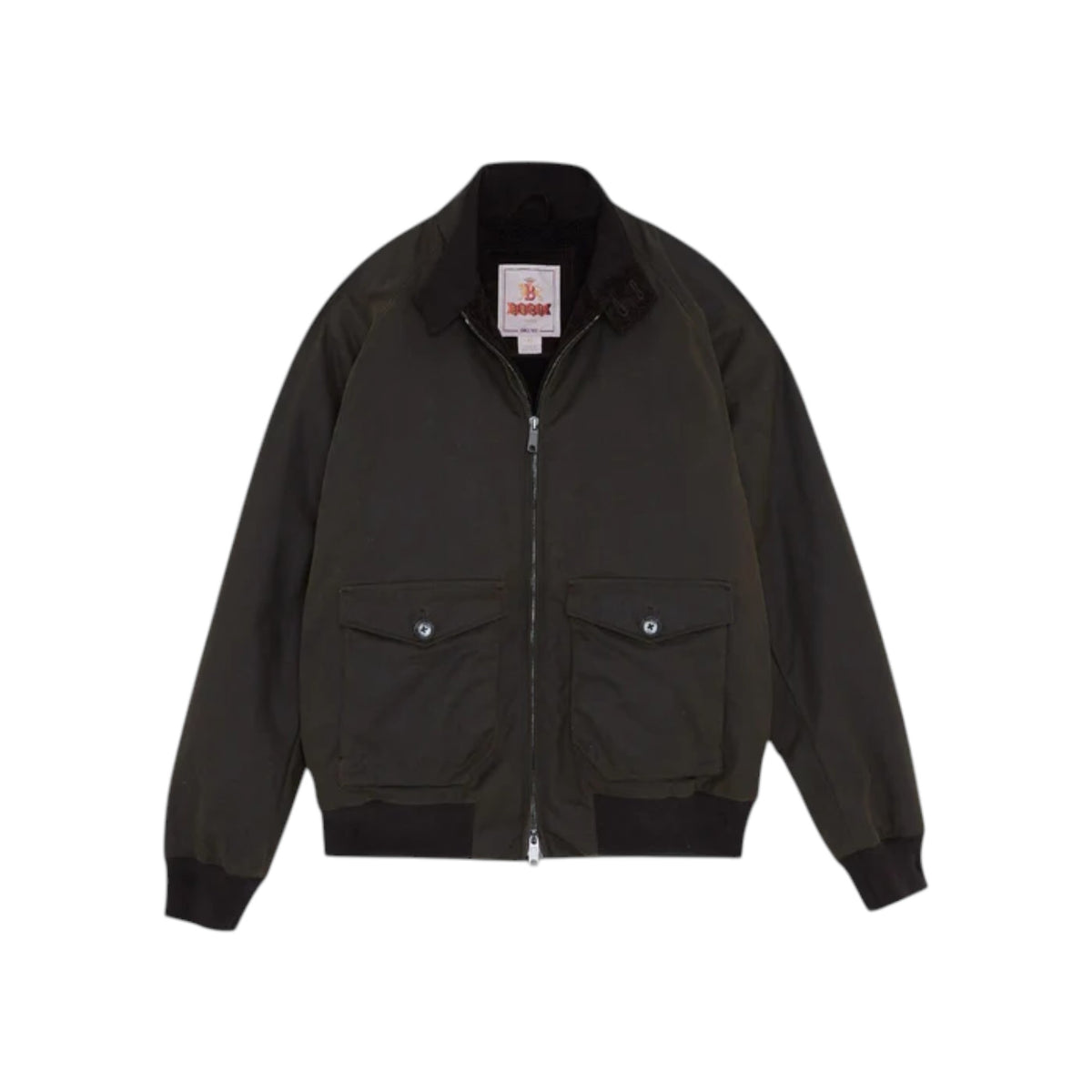 Baracuta | Waxed G9 Pocket in Cotone Cerato OLIVA
