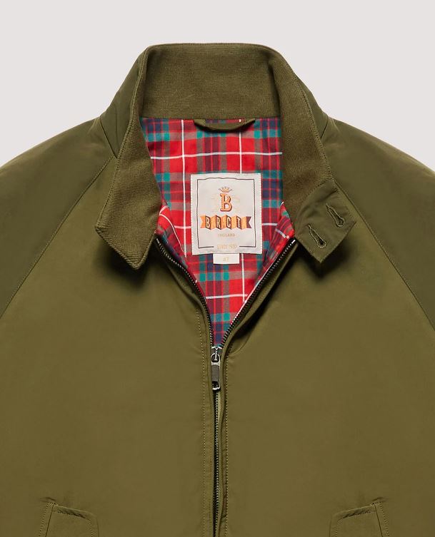 Baracuta | G9 Harrington jacket 8185 Beech Verde Imbottito