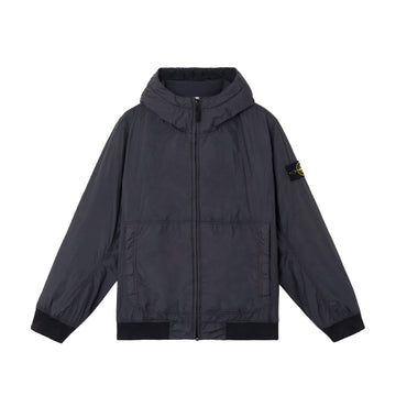 Stone Island | 4100013 Crinkle Reps Ny Recycled Nylon Primaloft Giacca Imbottita Antigoccia Resistente Al Vento Blu Inchiostro