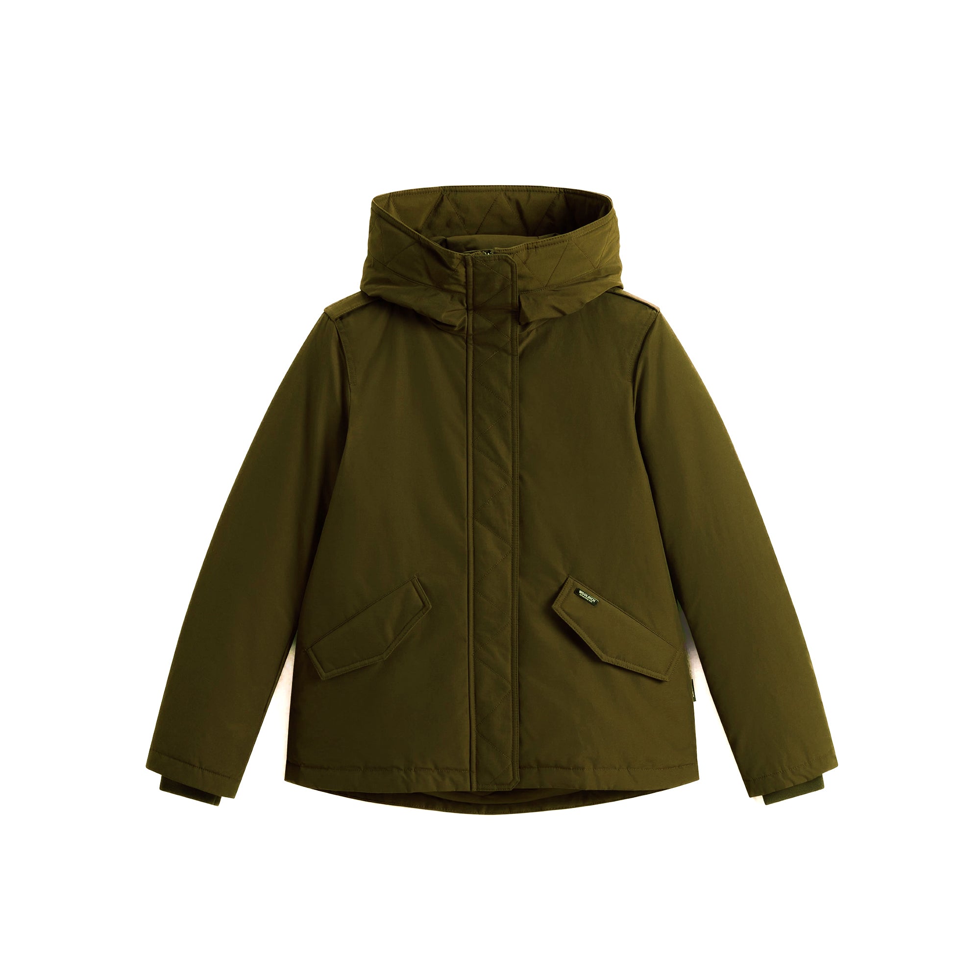 Woolrich | Military Giacca imbottita in Ramar Cloth con cappuccio U2075 DAG Dark Green