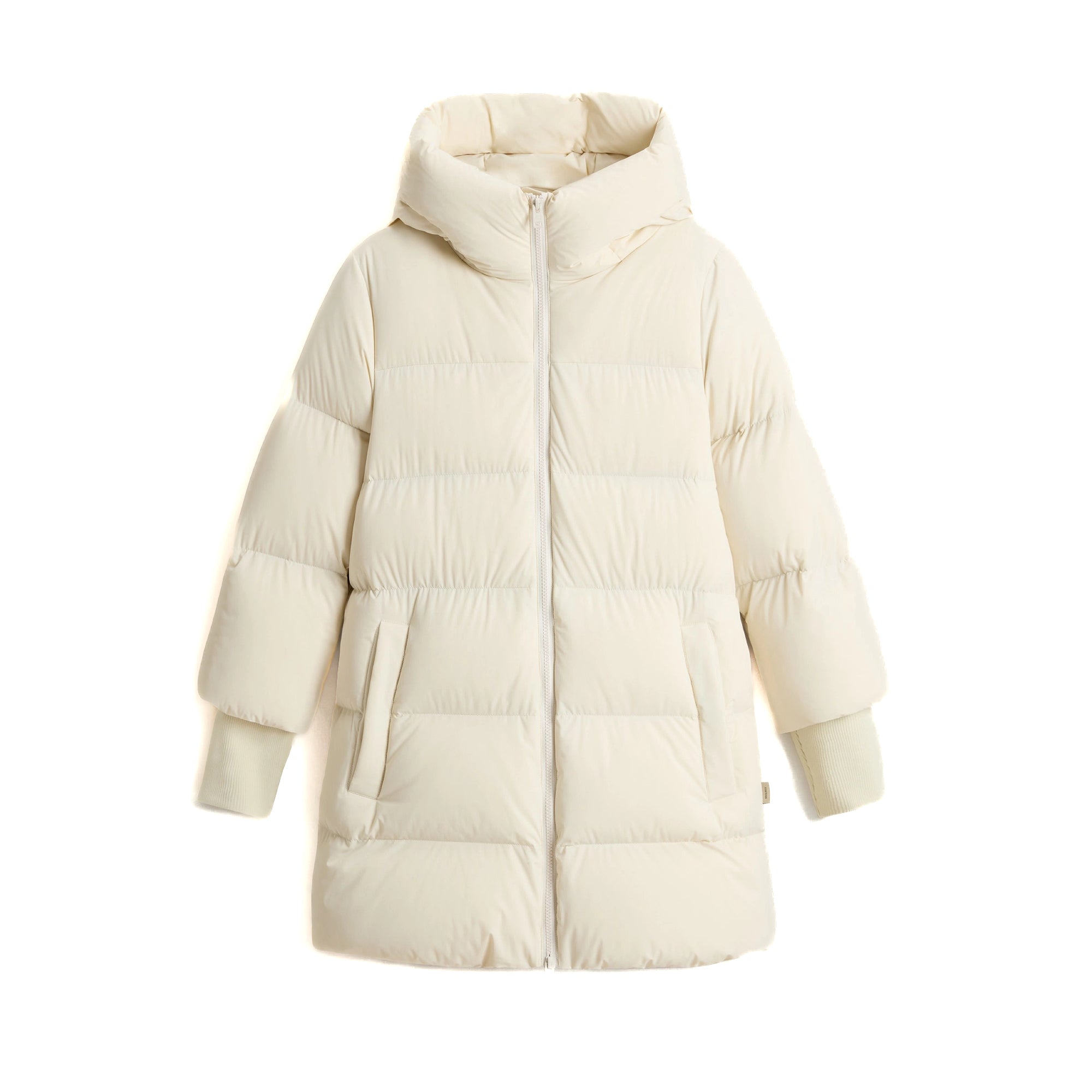 Woolrich | Pimino in Nylon Elasticizzato Cloud Medison Coat U2090 8743 Milk