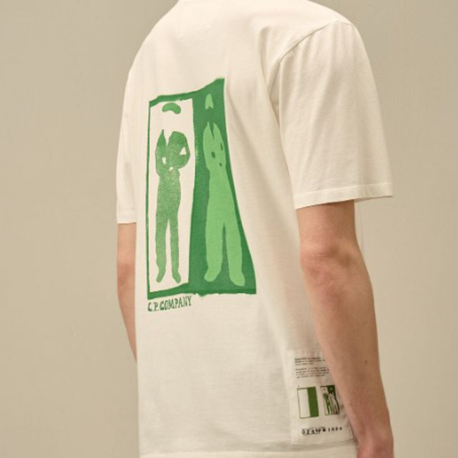 C.P. Company | T-shirt con logo bianca TS307A