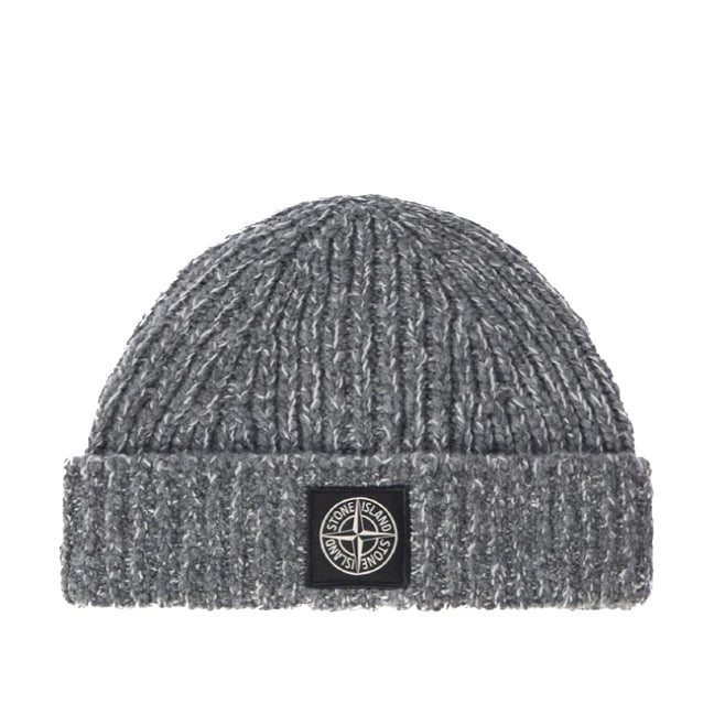 Stone Island | N100014 Cappello Lana Fancy Yarn Mouliné Grigio