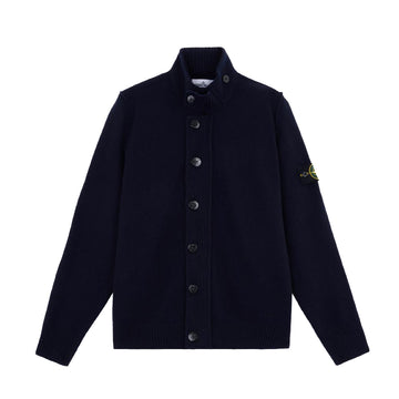 Stone Island | Cardigan con bottoni zip e dettagli in feltro