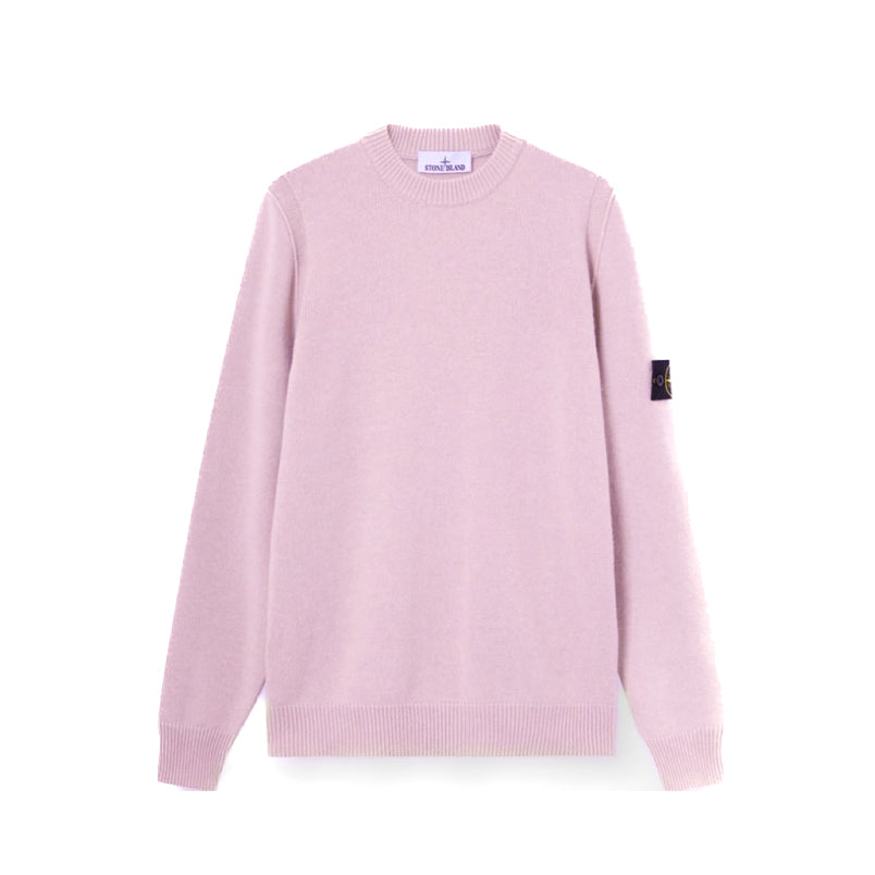 Stone Island | 5100072 Maglione Girocollo Lana Lambswool Rosa