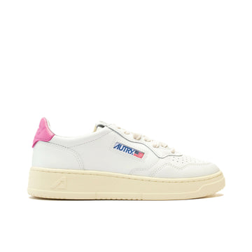 Autry | Sneakers Medalist low in pelle bianca e rosa LL55