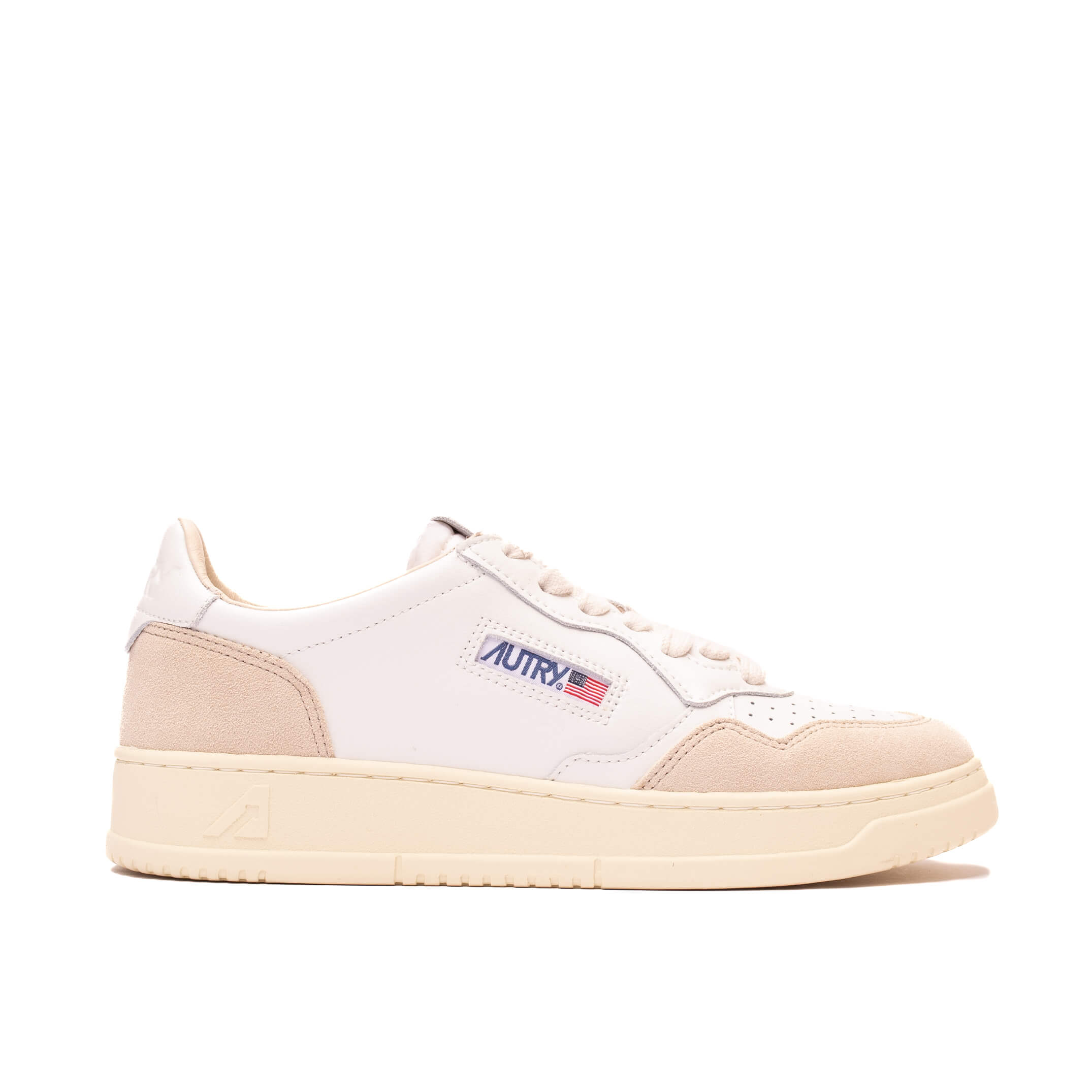 Autry | Sneaker Medalist low in pelle bianca con suede LS33