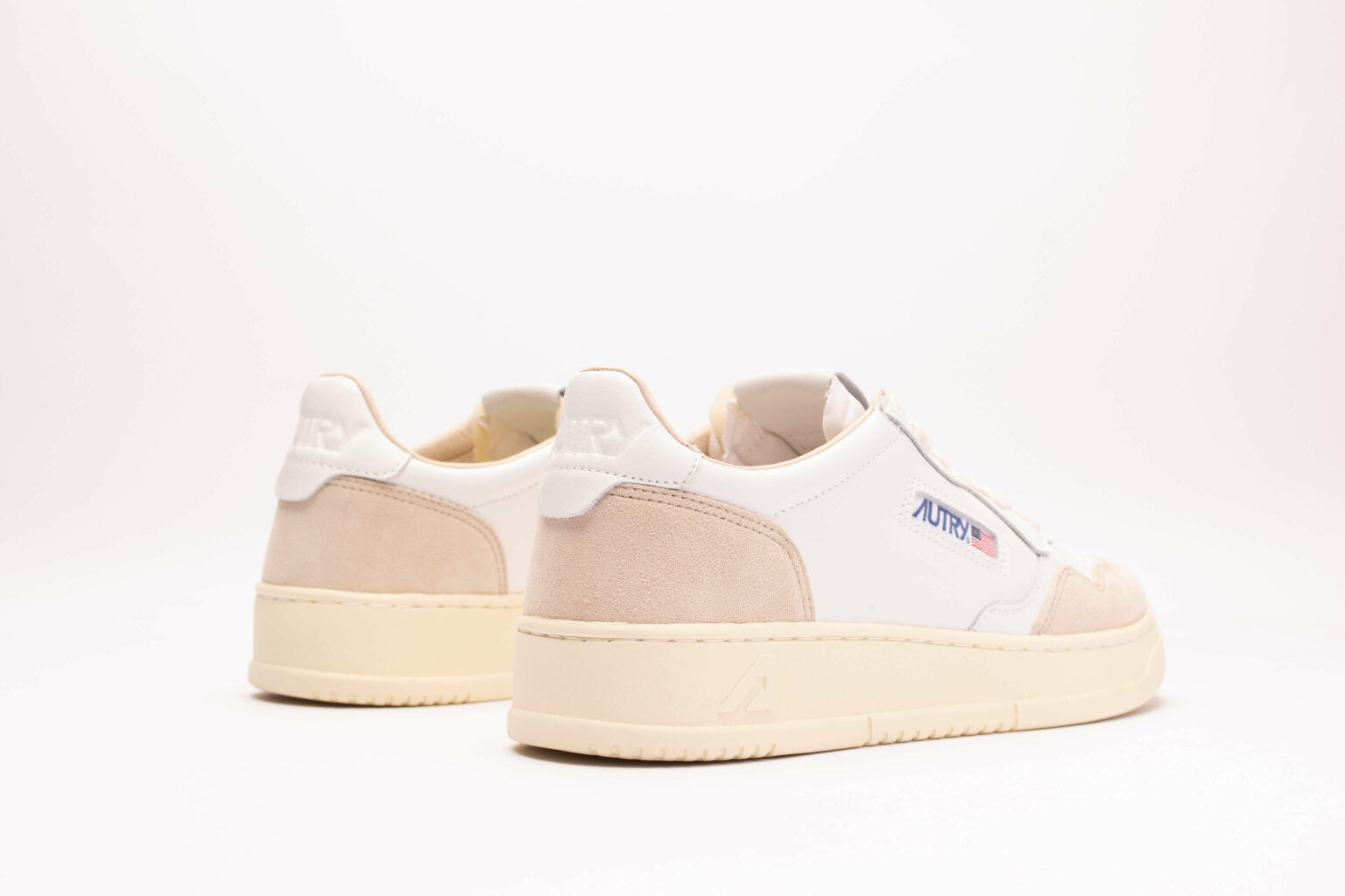 Autry | Sneaker Medalist low in pelle bianca con suede LS33