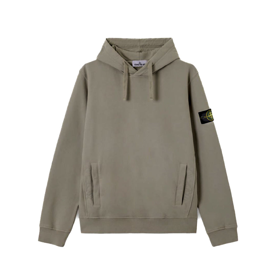 Stone Island | Felpa con cappuccio e tasca a marsupio 6100029 BRUSHED ORGANIC COTTON FLEECE