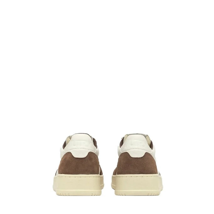Autry | GS34 Sneakers Medalist In Pelle e Suede Colore Bianco e Cigar