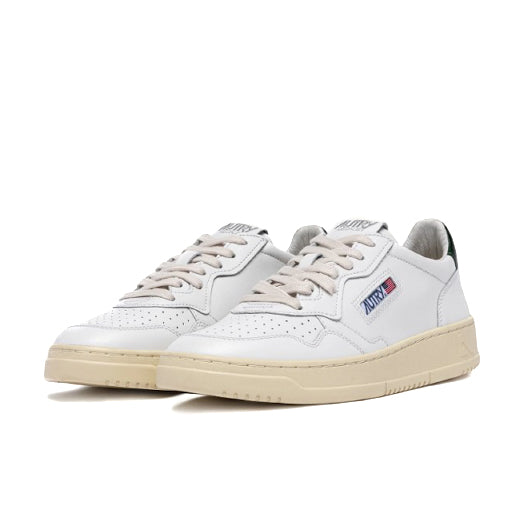 Autry | Medalist LL47 Sneakers Low In Pelle Bianca e Mountain