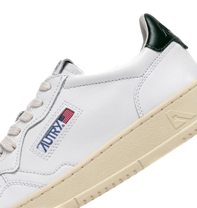 Autry | Medalist LL47 Sneakers Low In Pelle Bianca e Mountain