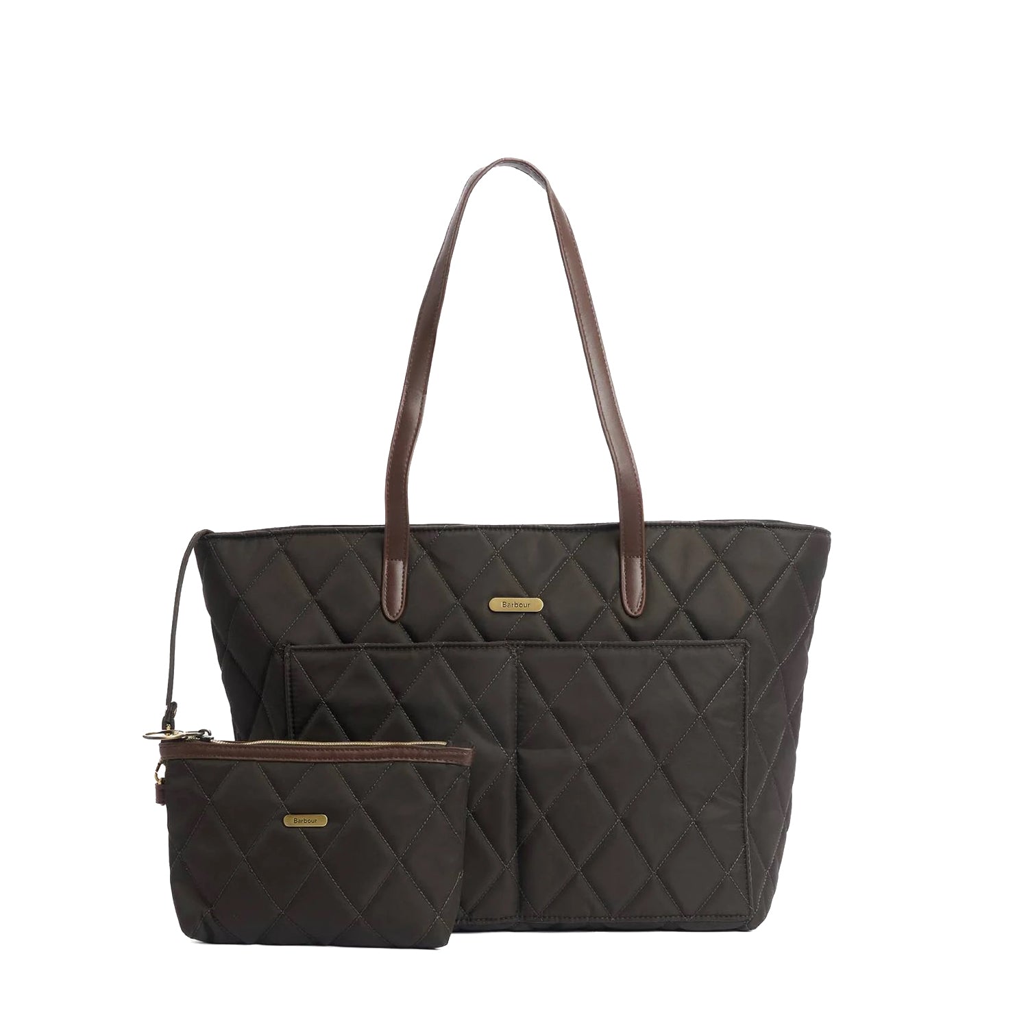 Barbour | Borsa Tote Trapuntata Con Bustina Interna Verde QUILTED TO