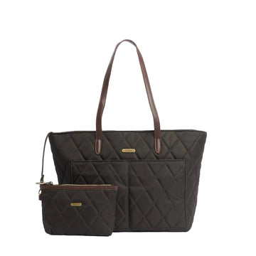 Barbour | Borsa Tote Trapuntata Con Bustina Interna Verde QUILTED TO