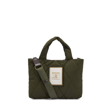 Barbour | Borsa Tote Mariah Trapuntata Mini Verde