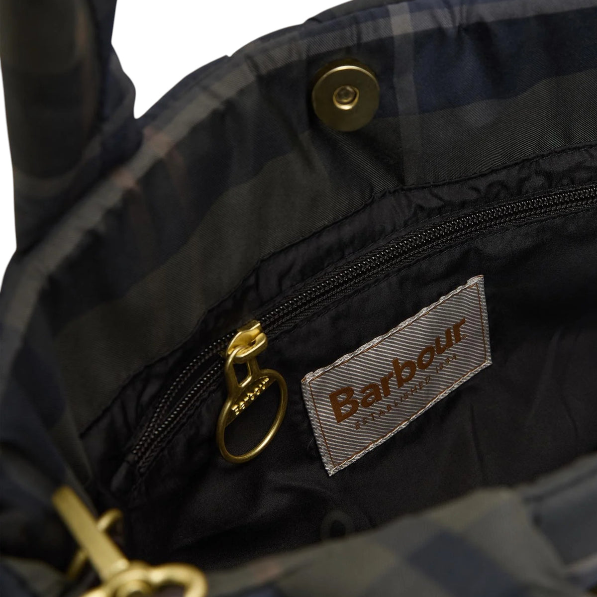 Barbour | Mini Borsa Tote Trapuntata in Tartan Barbour Arlene – Classic Tartan