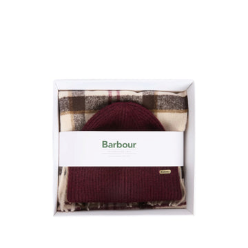 Barbour | Set Regalo Berretto e Sciarpa Tartan Barbour Olivia Gift Set – Classic Tartan