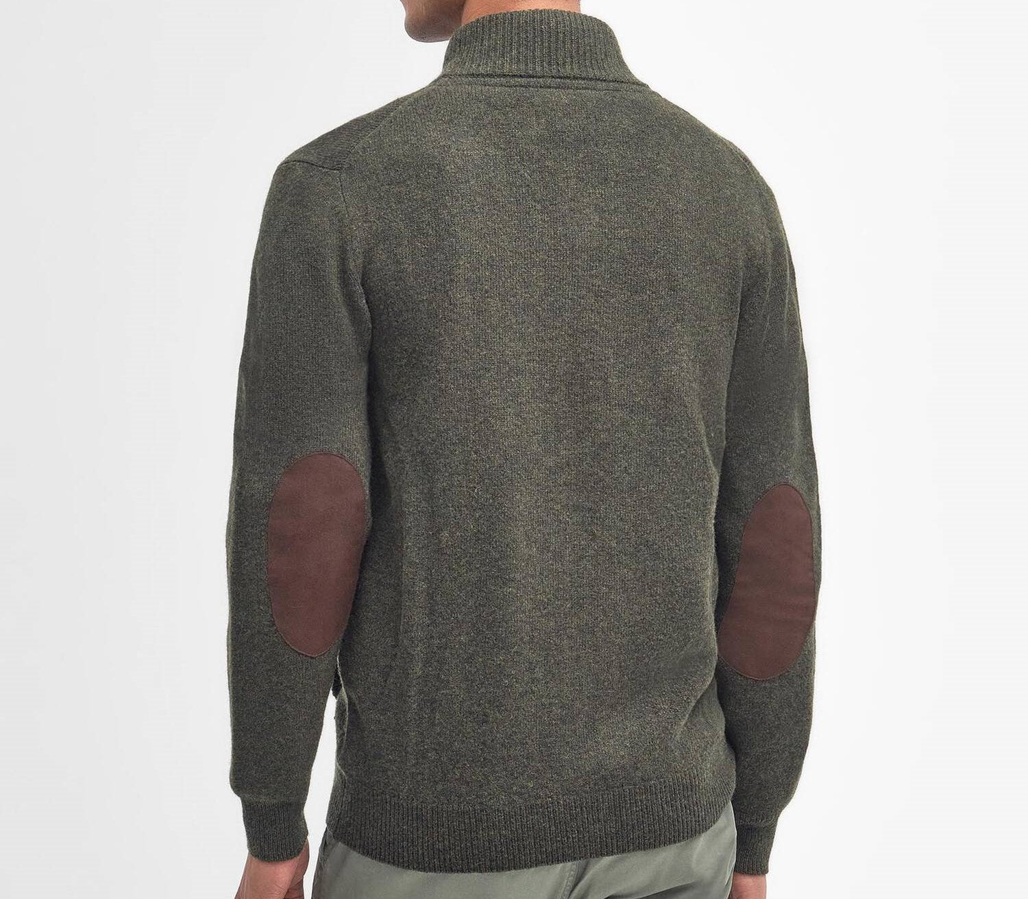 Barbour | Cardigan con bottoni e zip Patch MKN0731 GN73 MILITARY