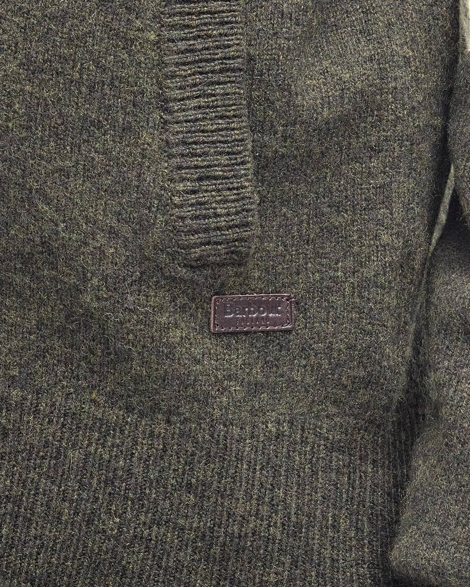 Barbour | Cardigan con bottoni e zip Patch MKN0731 GN73 MILITARY