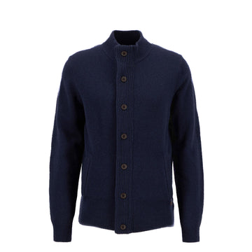 Barbour | Cardigan con bottoni e zip Patch MKN0731 NY91 Navy