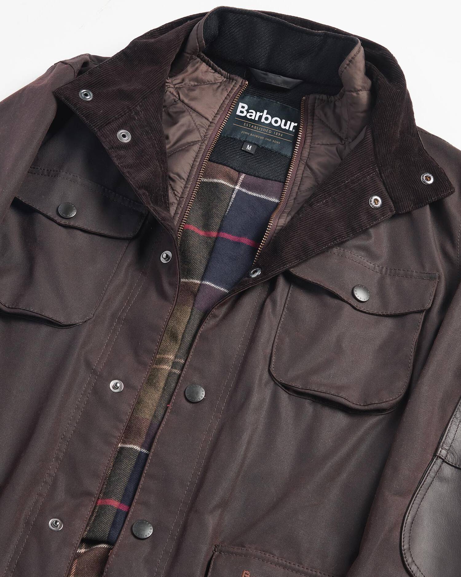 Barbour | Giacca Ogston In Cotone Cerato RU71 Marrone Rustic