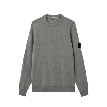Stone Island | Maglione Girocollo Lana con dettagli a punto rovescio 5100072 LAMBSWOOL