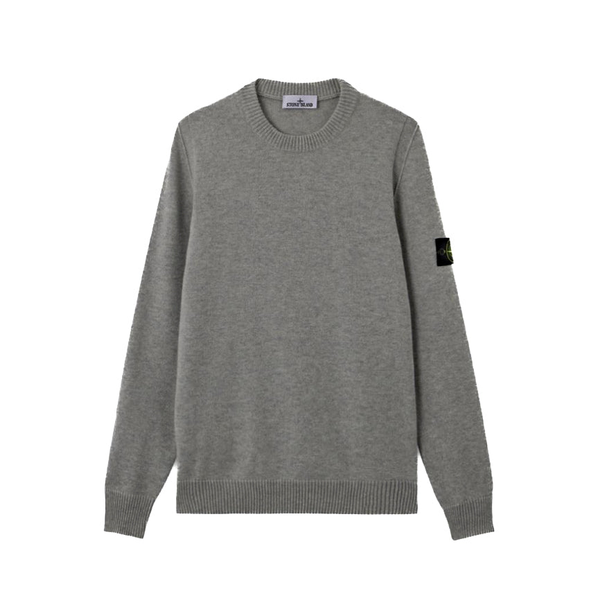 Stone Island | Maglione Girocollo Lana con dettagli a punto rovescio 5100072 LAMBSWOOL