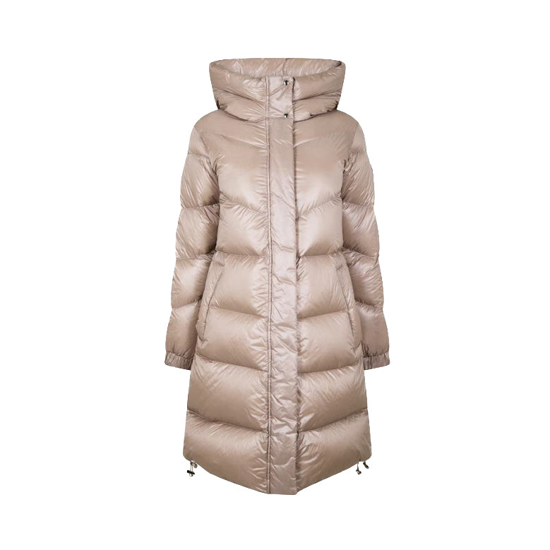 Woolrich | Pimino in Nylon Aliquippa Long Puffer U0926 7125 LightTaupe