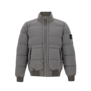 Stone Island | 4100039 Piumino Seamless Tunnel Nylon Down-Tc Grigio Canna di Fucile