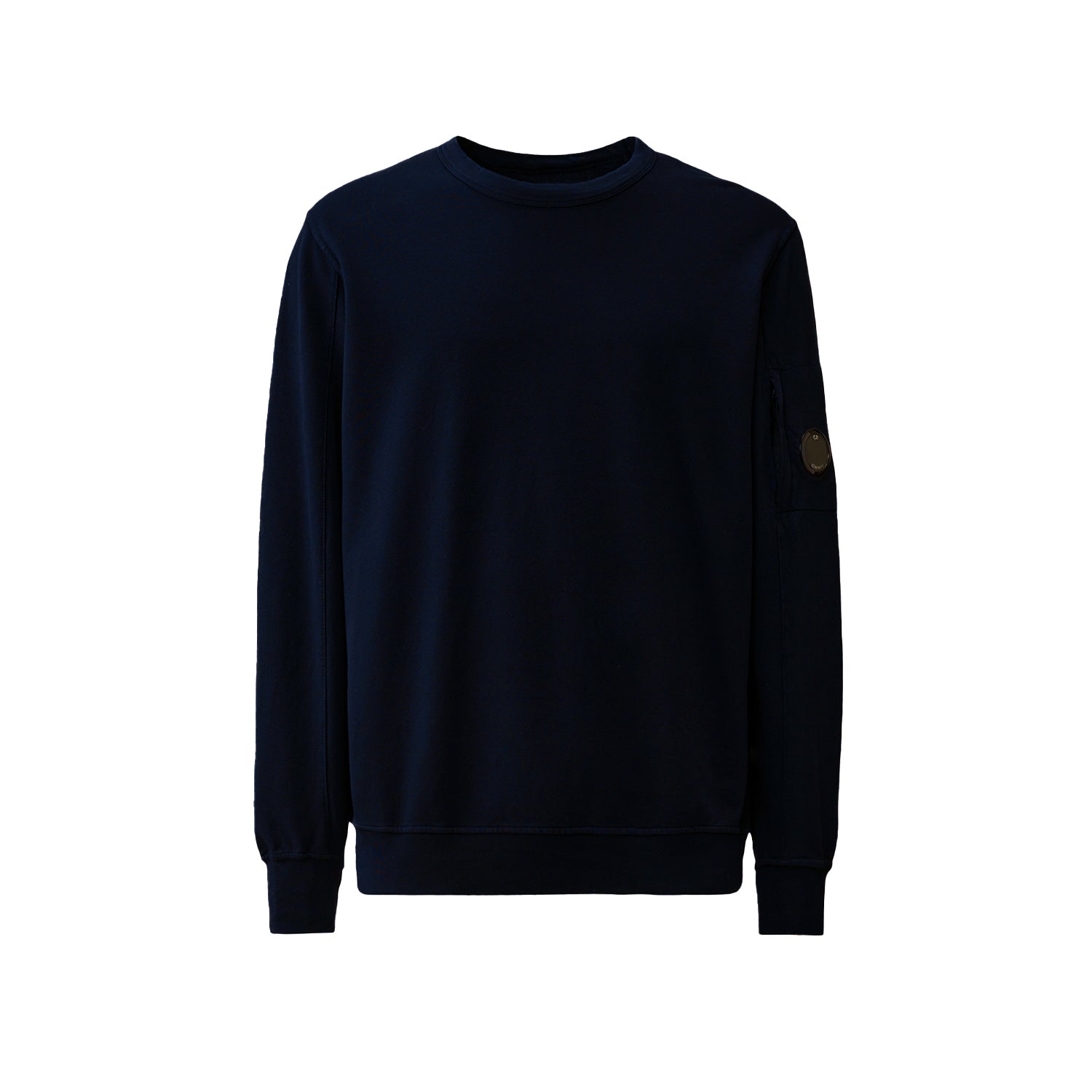 C.P. Company | Felpa Sweatshirts Crew Neck Diagonal Raised Fleece Blu scuro