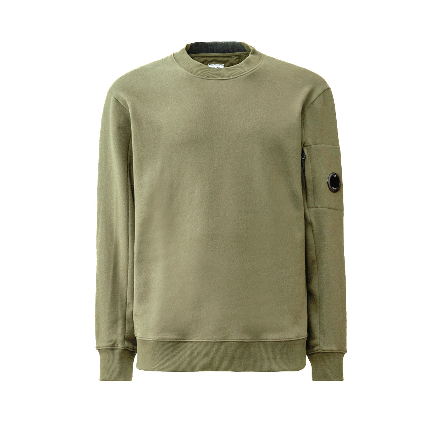 C.P. Company | Felpa Diagonal Raised Fleece Crewneck Lens Salvia