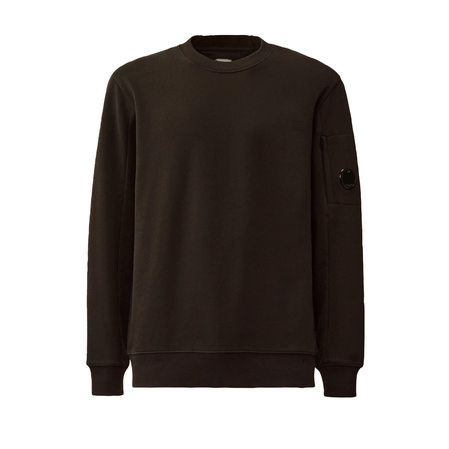 C.P. Company | Felpa Diagonal Raised Fleece Crewneck Lens Nero
