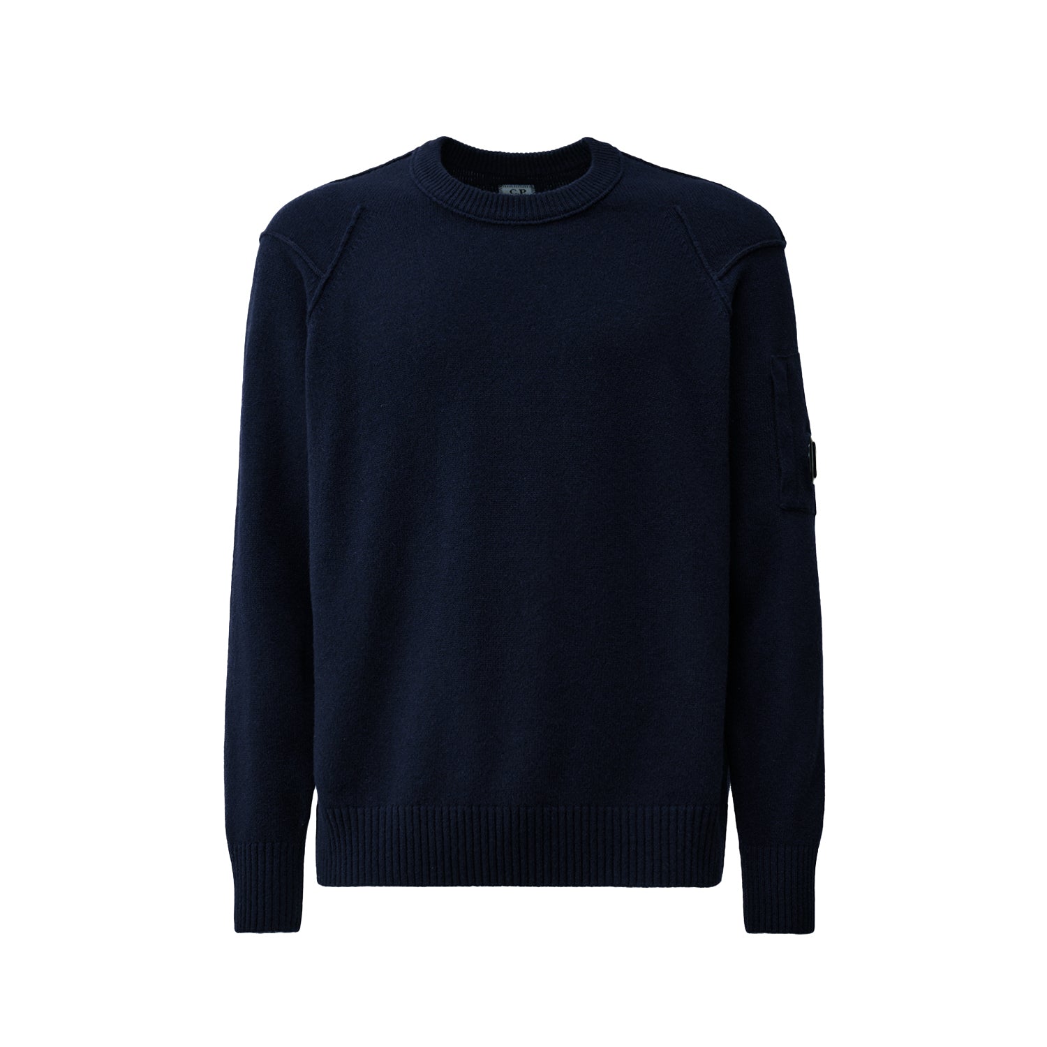 C.P. Company | Maglione 110149A Lambswool GRS Crewneck Lens Blu scuro