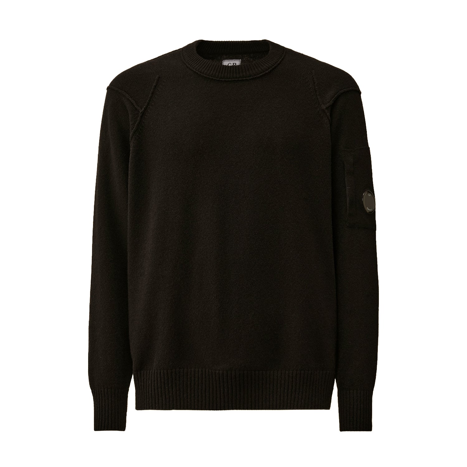 C.P. Company | Maglione 110149A Lambswool GRS Crewneck Lens Nero