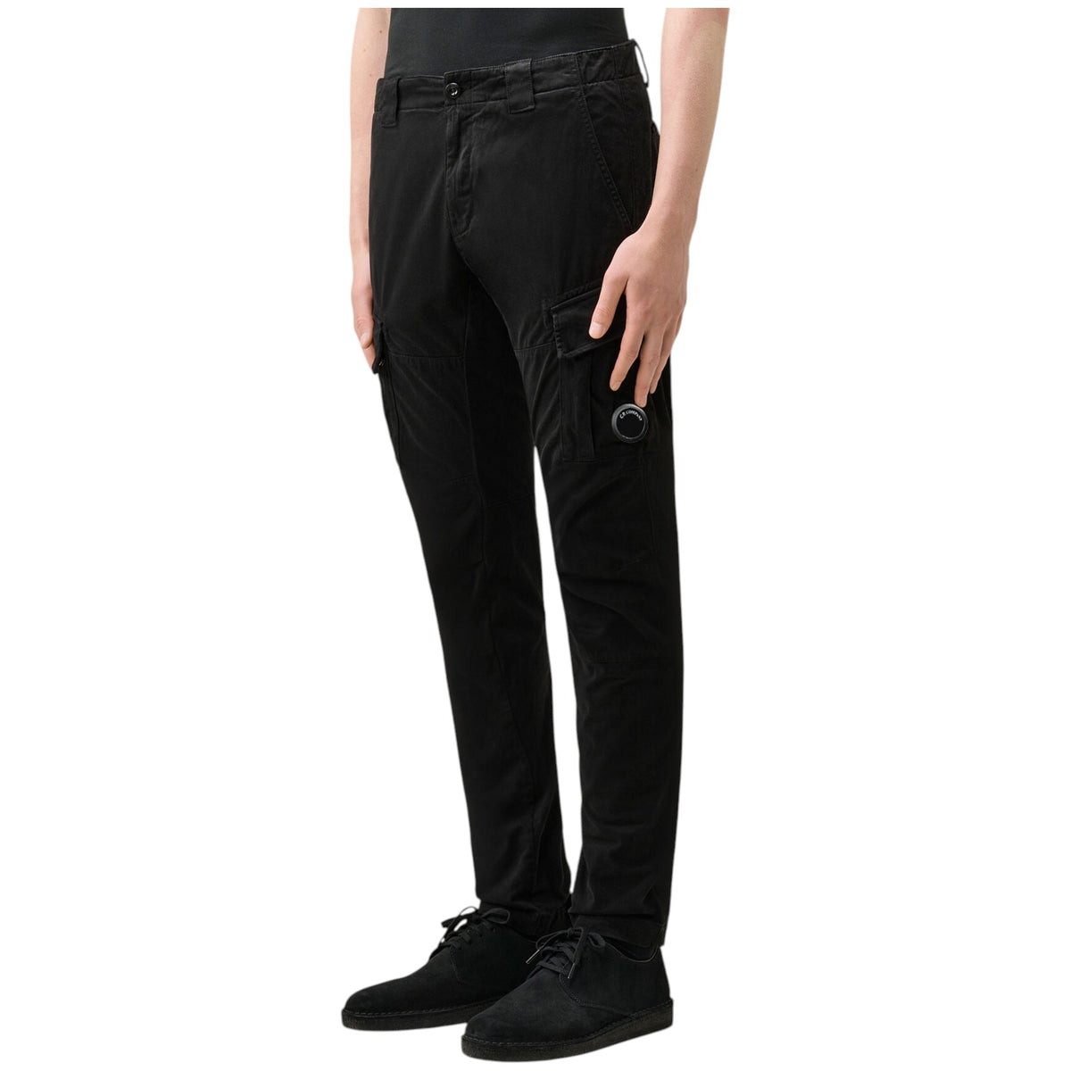 C.P. Company | Pantalone Cargo Stretch Sateen Nero
