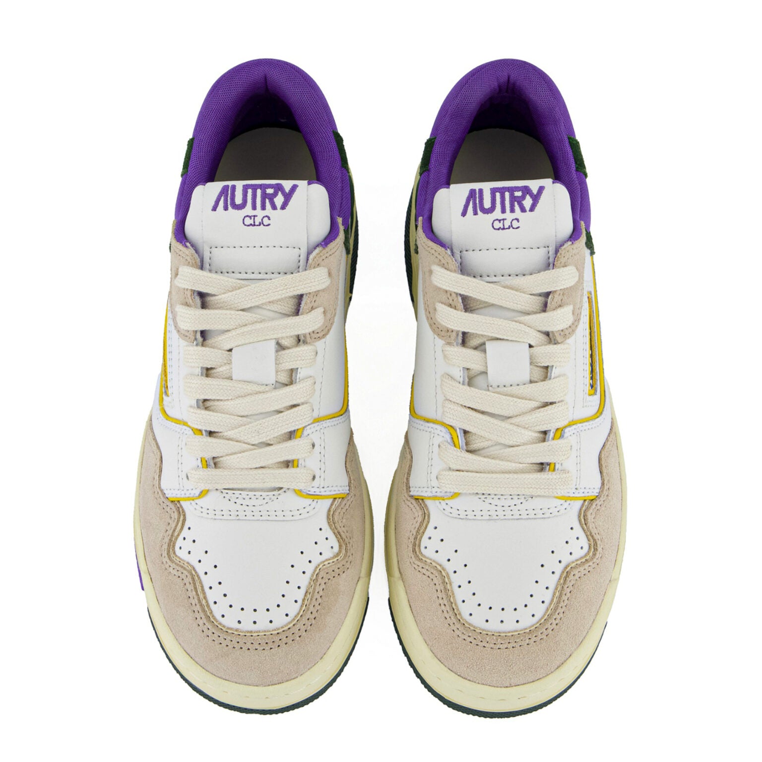 Autry | CLC suede bianca e viola suede MM36