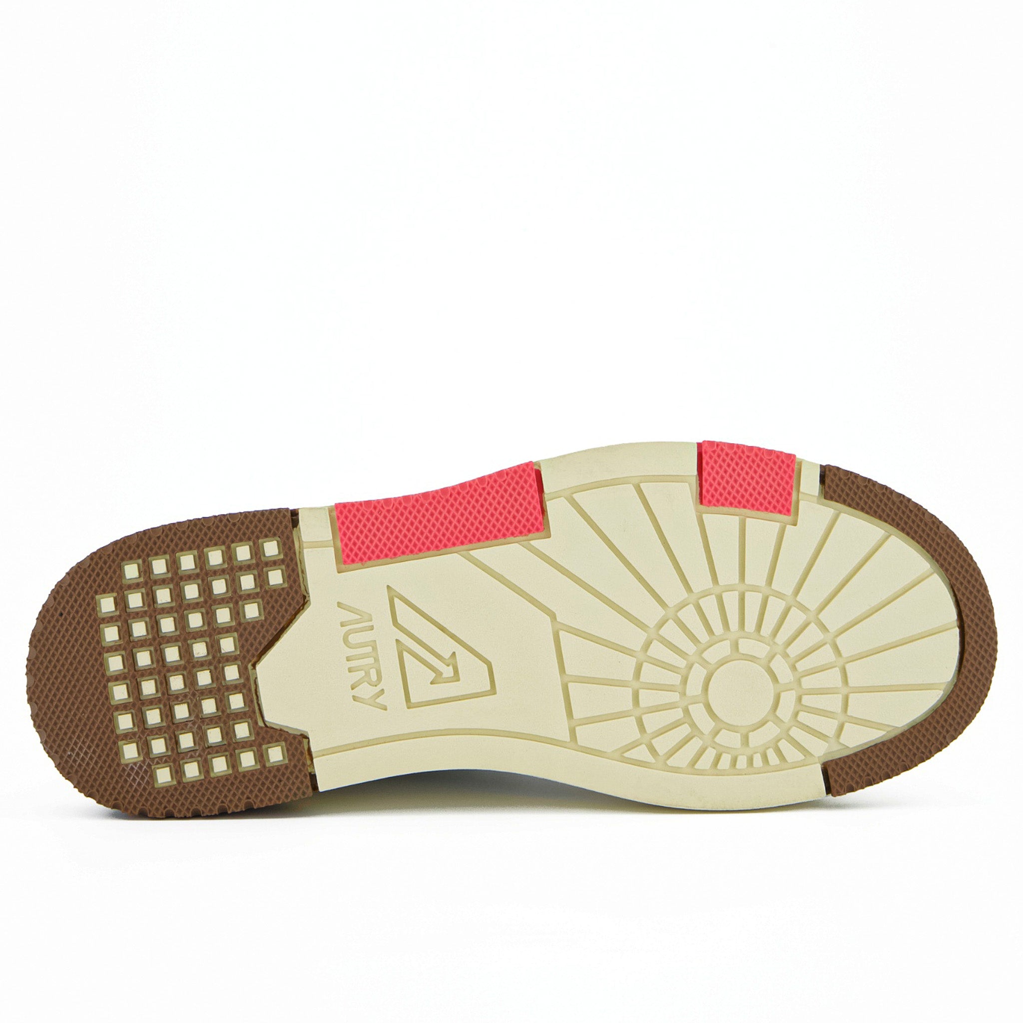 Autry | CLC suede bianca marrone rosa e suede MM35