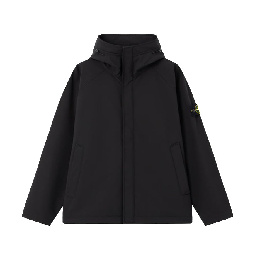 Stone Island | Q100010 Soft Shell-R_e.dye Technology Recycled Polyester Nero