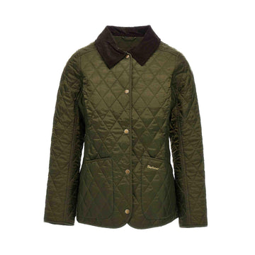 Barbour | Giacca trapuntata Annandale Verde Collo Marrone