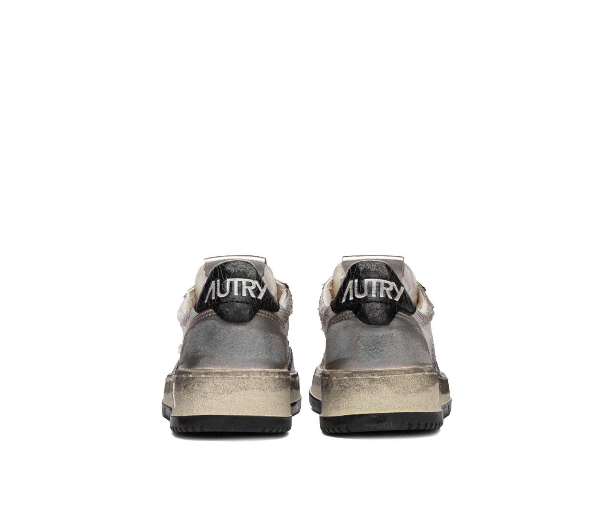 Autry | MS13 Sneakers Medalist low super vintage bianca, nera argento