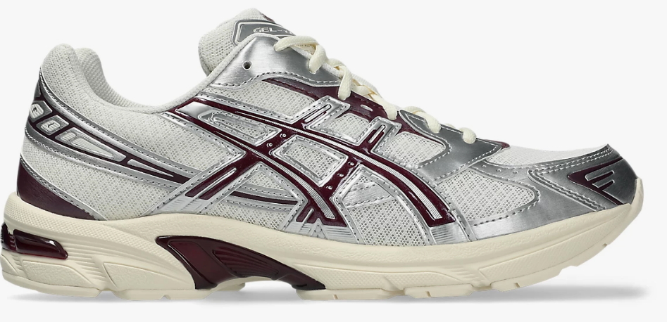 Asics Gel-1130 | Sneaker in Pelle e Mesh 102 CREAM /PURPLE