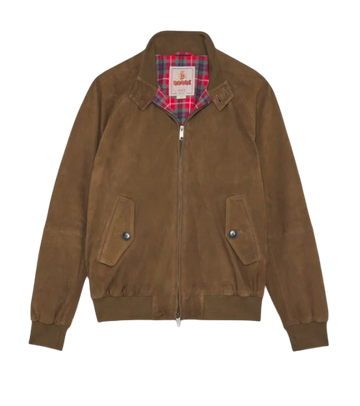 Baracuta | G9 SUEDE  in pelle SCAMOSCIATA Dark Oliva 699