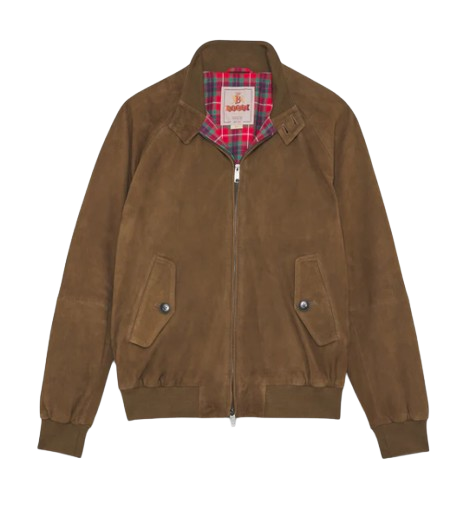 Baracuta | G9 SUEDE  in pelle SCAMOSCIATA Dark Oliva 699